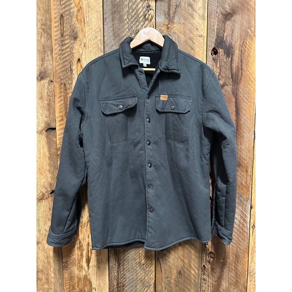 Sherpa Lined Workwear Jacket Mens L Utility‎ Blue Collar Core West Coast Skater
